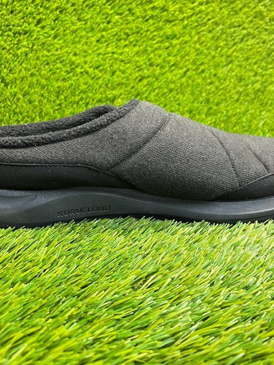 Kuru Draft 2 Mens Size 11 Black Classic Casual Walking Slip-On Mule Slippers